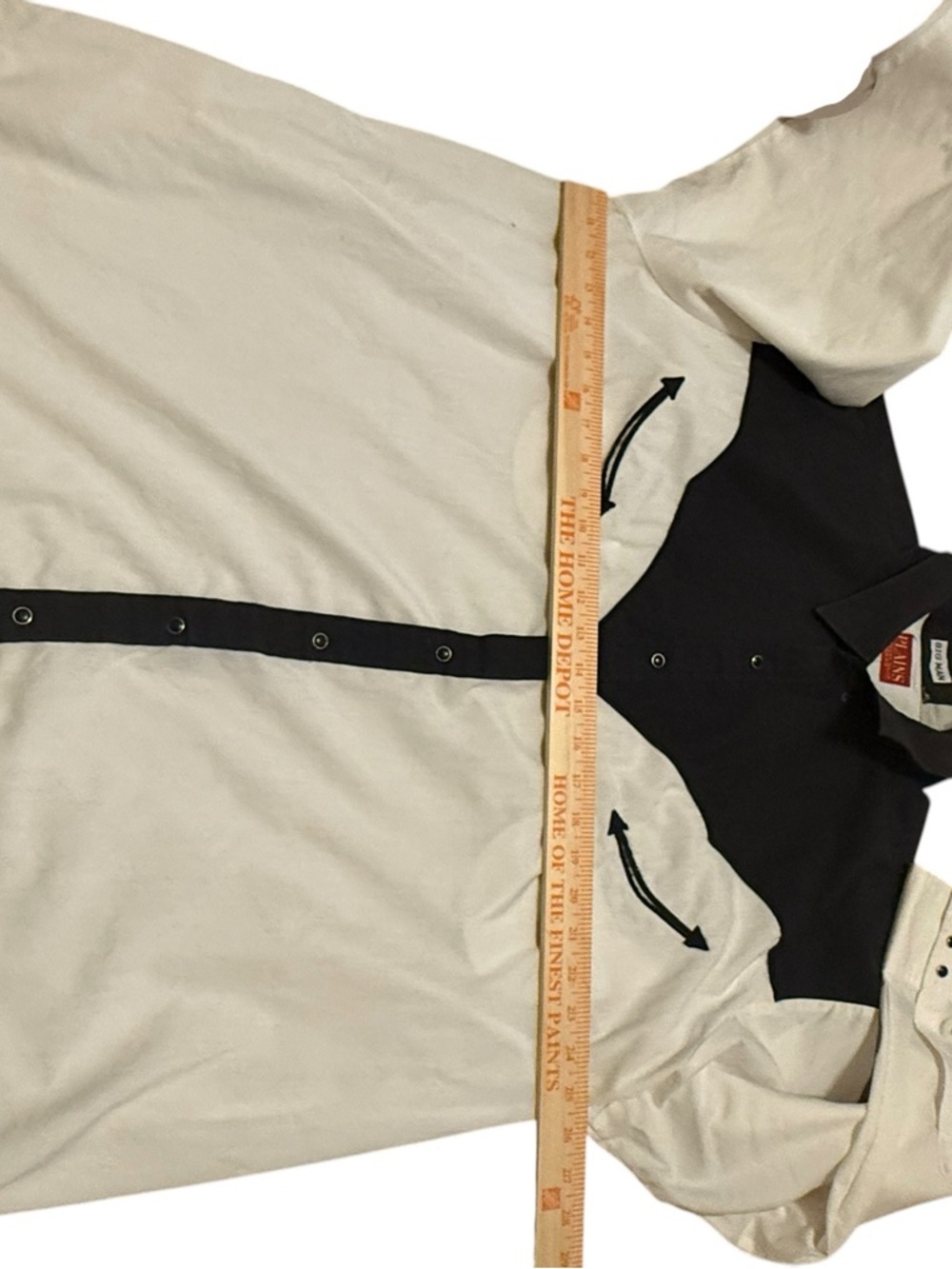 Plains vintage Rockabilly Cowboy Western shirt. Black pearl snap buttons 2XL - Picture 6 of 6